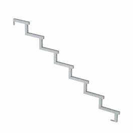Stahl Treppenwange 7 Stufen - mit Option für Setzstufen