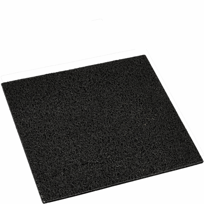 Black rubber door mat 40x40cm
