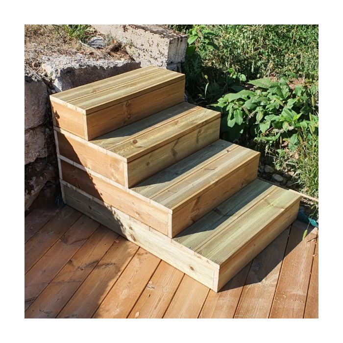 Marche d'escalier modulable - 12 planches l160cm H17cm